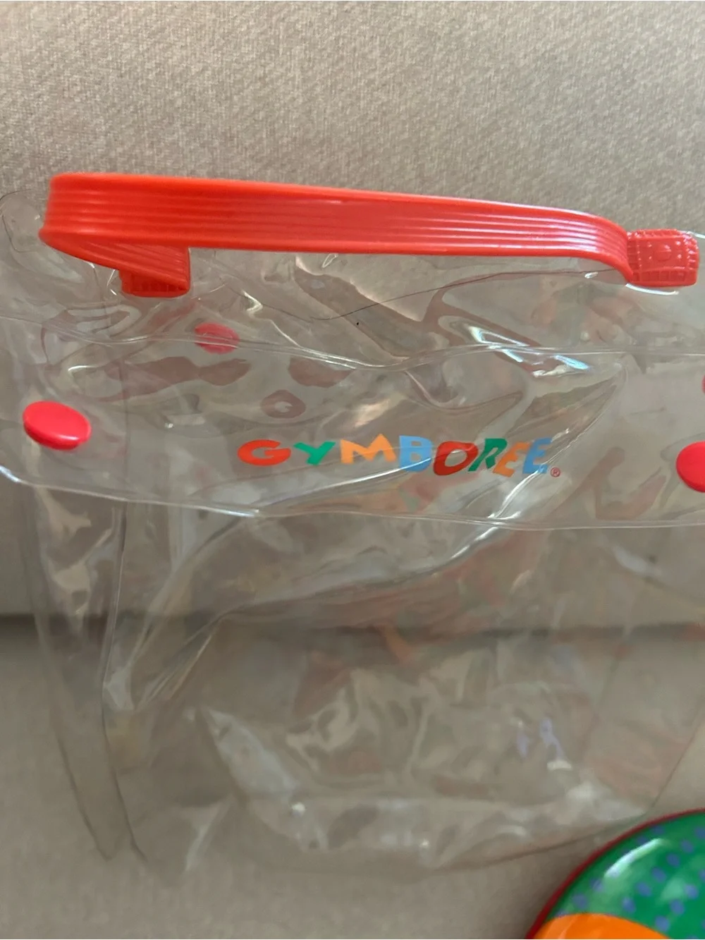 5 pc kids toy set. Tambourine, handheld drum, 2 shaker Moroccans. Carrying bag